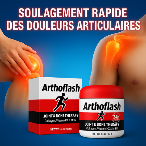 🟢 Arthoflash – Crème Articulaire et Anti-Douleur 24h | Soulagement Rapide