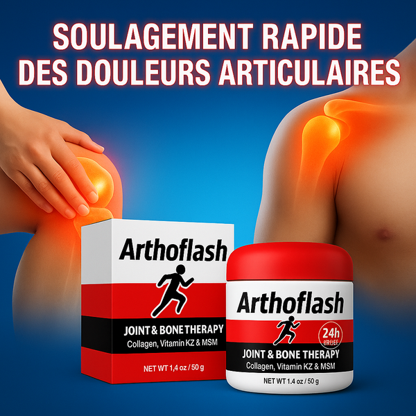 🟢 Arthoflash – Crème Articulaire et Anti-Douleur 24h | Soulagement Rapide